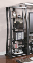 Load image into Gallery viewer, Living Room : Tv Consoles - 5-tier Media Tower Matte Black And Silver