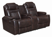 Load image into Gallery viewer, Korbach Motion Collection - Espresso - Korbach Upholstered Power^2 Loveseat Espresso