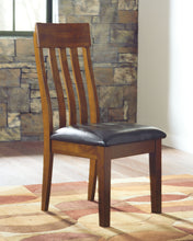 Load image into Gallery viewer, Ralene - Medium Brown - 8 Pc. - Rectangular Dining Room Butterfly Extension Table, 6 Upholstered Side Chairs, Server