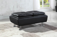 Load image into Gallery viewer, Dilleston Collection - Black - Dilleston Storage Ottoman With Removable Trays Black