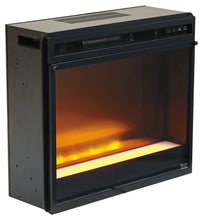 Load image into Gallery viewer, Entertainment Accessories - Black - Fireplace Insert Glass/Stone