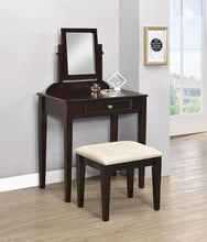 Load image into Gallery viewer, Beige - 2-piece Vanity Set Espresso And Beige