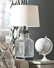 Load image into Gallery viewer, Sharolyn - Transparent/Silver Finish - Glass Table Lamp (1/CN)