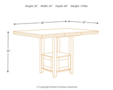 Load image into Gallery viewer, Ralene - Medium Brown - RECT DRM Counter EXT Table