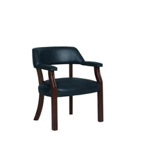 Load image into Gallery viewer, Home Office : Chairs - Blue - Upholstered Office Chair With Nailhead Trim Blue