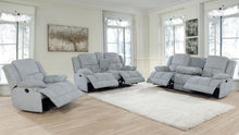 Load image into Gallery viewer, Grey - Waterbury 3-piece Pillow Top Arm Motion Living Room Set Grey