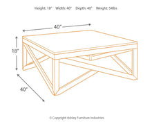 Load image into Gallery viewer, Haroflyn - Gray - Square Cocktail Table
