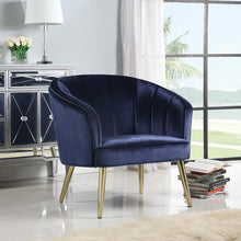 Load image into Gallery viewer, Blue - Upholstered Sloped Arm Accent Chair Blue