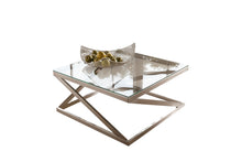 Load image into Gallery viewer, Coylin - Brushed Nickel Finish - Square Cocktail Table