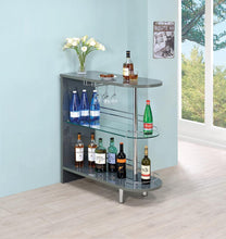 Load image into Gallery viewer, Bar Units: Contemporary - 3-tier Bar Table Glossy Grey And Clear