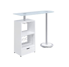 Load image into Gallery viewer, Bar Units: Contemporary - 1-drawer Bar Table Glossy White