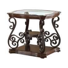 Load image into Gallery viewer, Living Room :traditional Occasional Tables - Sir Rawlinson End Table Deep Merlot And Clear