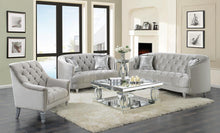 Load image into Gallery viewer, Avonlea 3-piece Tufted Living Room Set Grey