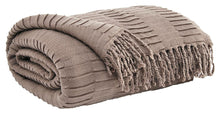 Load image into Gallery viewer, Mendez - Taupe - Throw (3/CS)