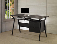 Load image into Gallery viewer, Weaving Collection - Weaving 2-drawer Computer Desk Black