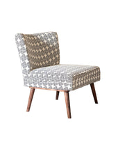 Load image into Gallery viewer, Accents : Chairs - Black - Upholstered Accent Chair With Wooden Leg Black And White