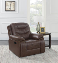Load image into Gallery viewer, Brown - Flamenco Tufted Upholstered Recliner Brown