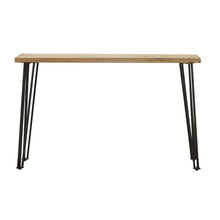 Load image into Gallery viewer, Gano Sofa Table With Hairpin Leg Natural And Matte Black