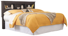 Load image into Gallery viewer, Reylow - Dark Brown - Queen/Full Bookcase Headboard