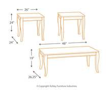 Load image into Gallery viewer, Mattie - Reddish Brown - Occasional Table Set (3/CN)