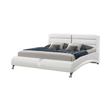 Load image into Gallery viewer, Jeremaine Upholstered Bed - White - Jeremaine California King Upholstered Bed White