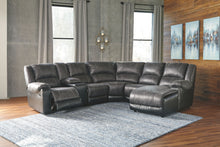Load image into Gallery viewer, Nantahala - Slate - Left Arm Facing Zero Wall Recliner, Wedge, Armless Chair, Right Arm Facing Corner Chaise Sectional