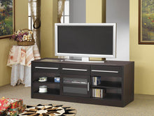 Load image into Gallery viewer, Living Room : Tv Consoles - 3-drawer Built-in Connect-it Tv Console Cappuccino