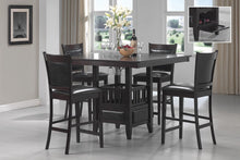 Load image into Gallery viewer, Jaden Collection - Black - Jaden Upholstered Counter Height Stools Black And Espresso (Set of 2)