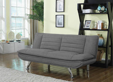 Load image into Gallery viewer, Grey - Julian Upholstered Sofa Bed With Pillow-top Seating Grey