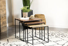 Load image into Gallery viewer, 3-piece Square Nesting Tables Natural And Black