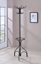 Load image into Gallery viewer, Coat Rack With 12 Hooks Black