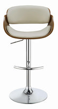Load image into Gallery viewer, Ecru - Adjustable Bar Stool Ecru And Chrome