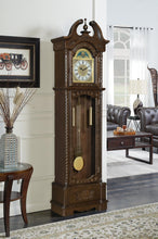 Load image into Gallery viewer, Grandfather Clock With Chime Golden Brown