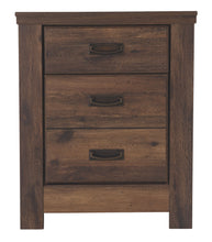 Load image into Gallery viewer, Quinden - Dark Brown - Two Drawer Night Stand