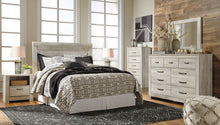 Load image into Gallery viewer, Bellaby - Whitewash - 3 Pc. - Dresser, Mirror, Queen Panel Headboard