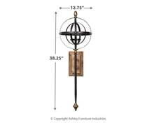 Load image into Gallery viewer, Dina - Black/Gold Finish - Wall Sconce