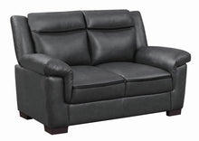 Load image into Gallery viewer, Grey - Arabella Pillow Top Upholstered Loveseat Grey