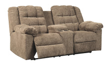 Load image into Gallery viewer, Workhorse - Cocoa - DBL Rec Loveseat w/Console