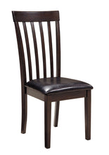 Load image into Gallery viewer, Hammis - Dark Brown - 3 Pc. - Round Dining Room Drop Leaf Table, 2 Upholstered Side Chairs