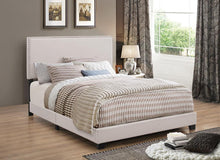 Load image into Gallery viewer, Boyd Upholstered Bed - Ivory - Boyd Queen Upholstered Bed With Nailhead Trim Ivory