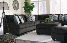 Load image into Gallery viewer, Charenton - Charcoal - 6 Pc. - Sofa, Wedge, Loveseat Sectional, Chair and a Half, Ottoman, Ottoman with Storage