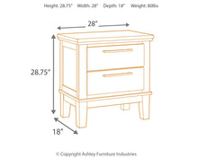 Load image into Gallery viewer, Ralene - Medium Brown - Two Drawer Night Stand