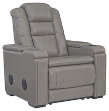 Load image into Gallery viewer, Boerna - Gray - PWR Recliner/ADJ Headrest