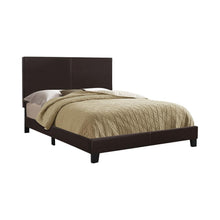 Load image into Gallery viewer, Mauve Upholstered Bed - Dark Brown - Twin Bed