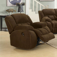 Load image into Gallery viewer, Weissman Motion Collection - Chocolate - Weissman Upholstered Glider Recliner Chocolate