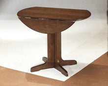 Load image into Gallery viewer, Stuman - Medium Brown - 5 Pc. - Round Drop Leaf Table, 4 Upholstered Side Chairs