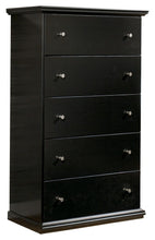 Load image into Gallery viewer, Maribel - Black - Five Drawer Chest