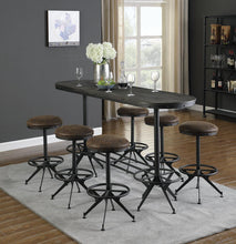 Load image into Gallery viewer, Two Tone Brown - Backless Upholstered Bar Stools Two-tone Brown (Set of 2)