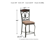 Load image into Gallery viewer, Glambrey - Brown - Upholstered Barstool (4/CN)