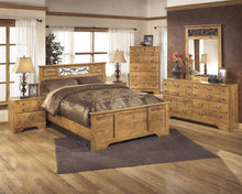 Load image into Gallery viewer, Bittersweet - Light Brown - 7 Pc. - Dresser, Mirror, Queen Panel Bed, 2 Nightstands